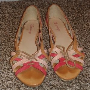 Rampage Strappy Opentoe Flat